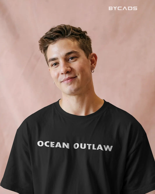 Rogue of the Seas Pirate Printed Oversized T-Shirt for Men