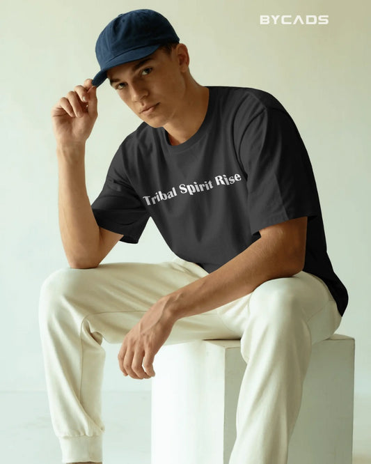 Tribal Warrior Spirit Oversized T-Shirt – Bold Ethnic Power by Bycads