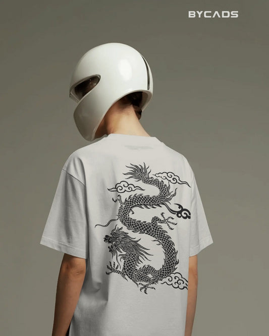 Unique Red Dragon – Oversized Urban Warrior T-Shirt
