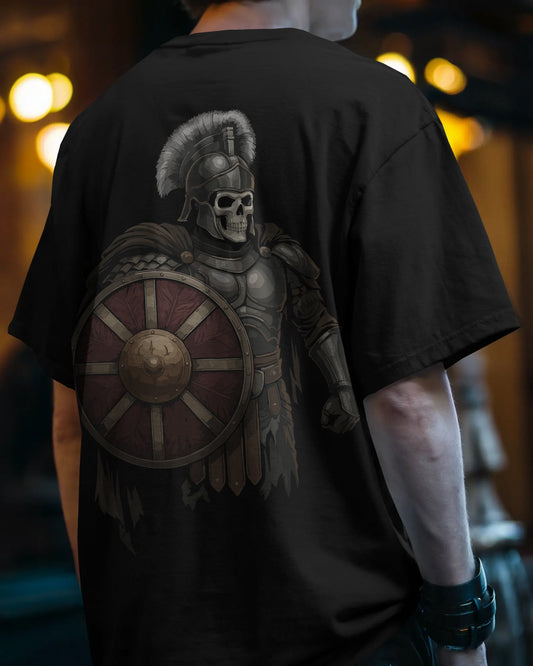 “Eternal Legionnaire” Oversized Warrior Skull Tee