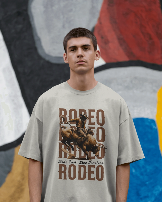 “RODEO RUSH” Bull Rider Graphic T-shirt