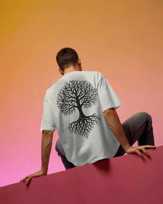 Tree of Life Oversized T-Shirt for Men – Nature Streetwear by Bycads