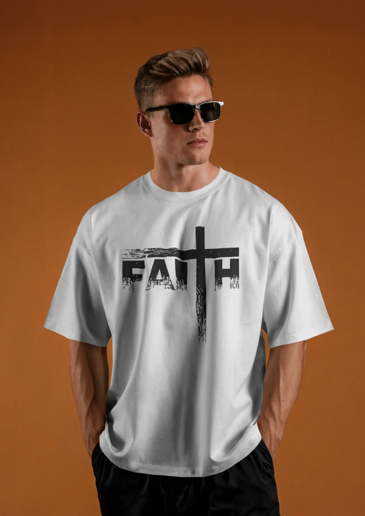 Bloodstroke Cross Oversized T-Shirt for Men