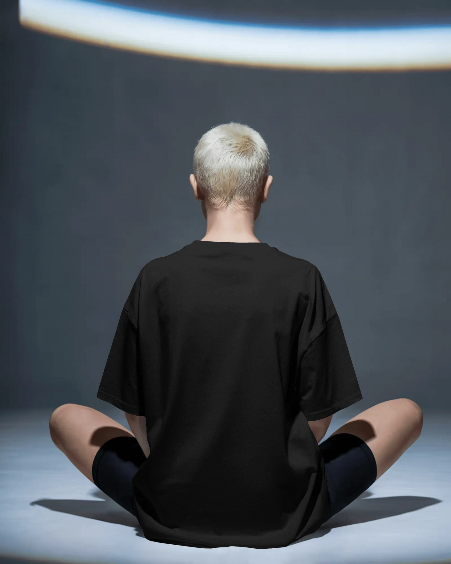 NIGHT Neon Graphic Oversized Unisex T-Shirt cotton blend - BYCADS