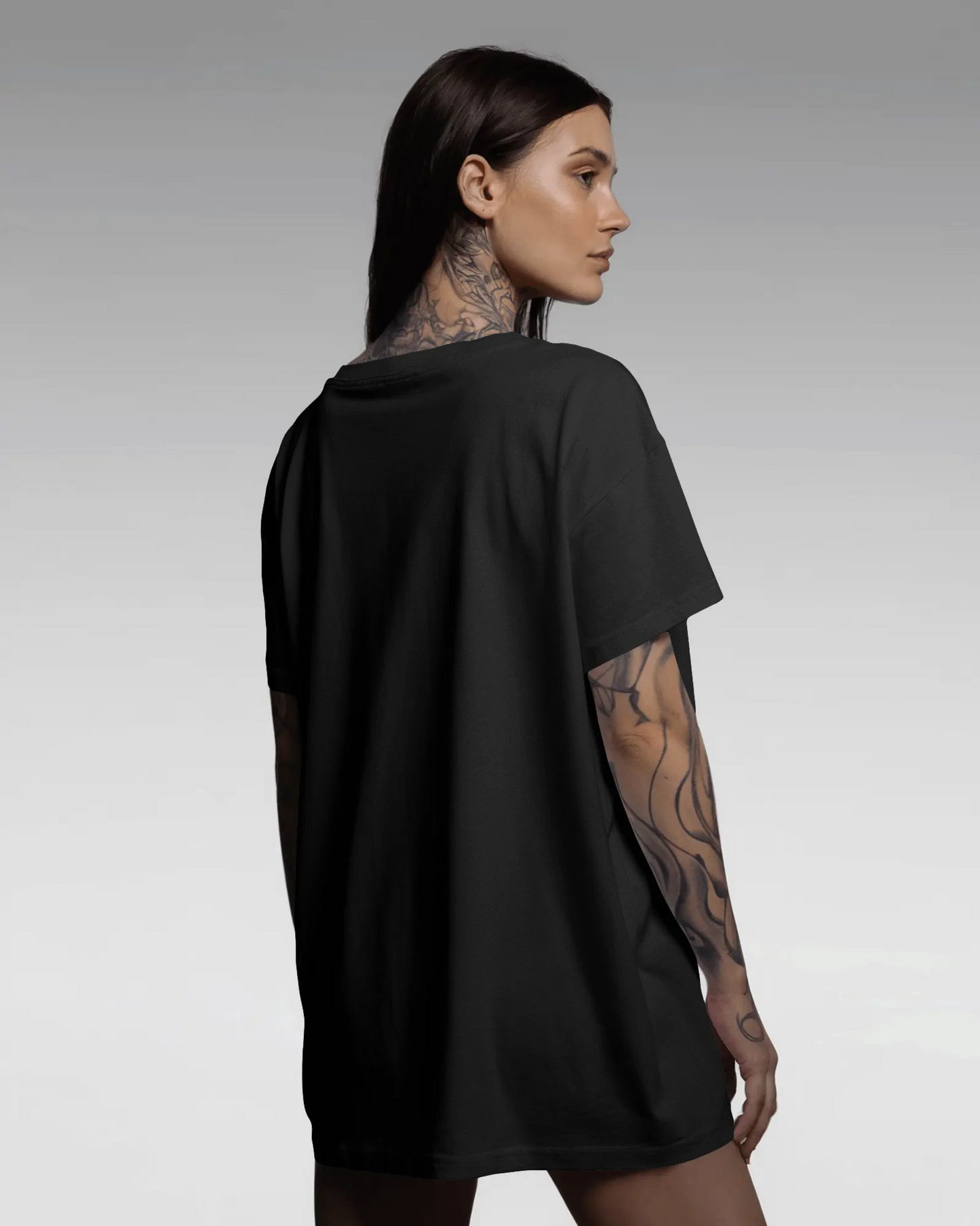 CYBER Neon Graphic Oversized Unisex T-Shirt cotton blend - BYCADS