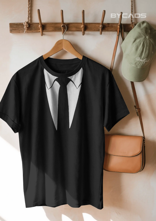 SUIT UP Minimal Collar Illusion Unisex T-Shirt