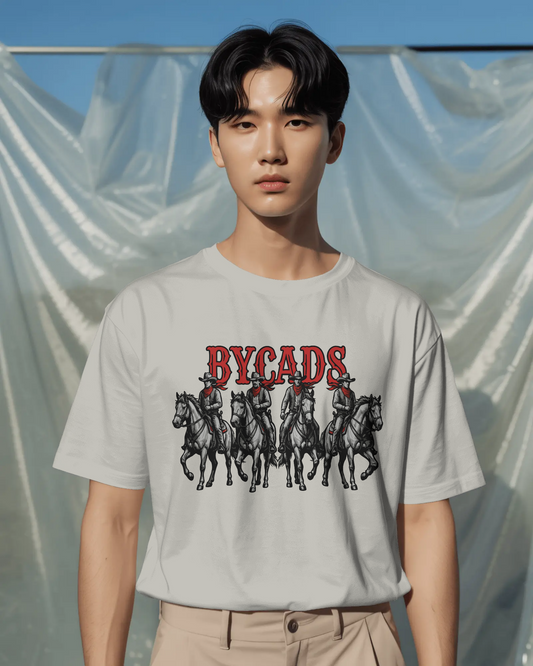 BYCADS "Outlaw Posse" Oversized Cowboy Graphic T-Shirt
