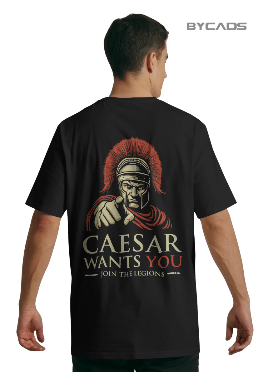 Caesar's Call Graphic Oversized T-Shirt for Men