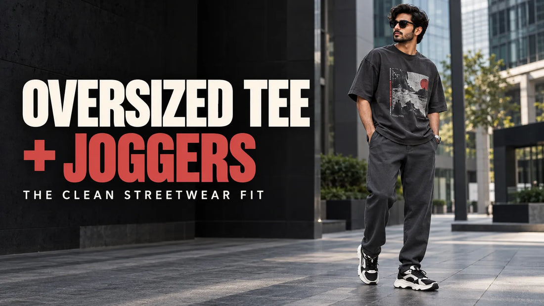 Oversized T Shirt and Joggers Outfit Men