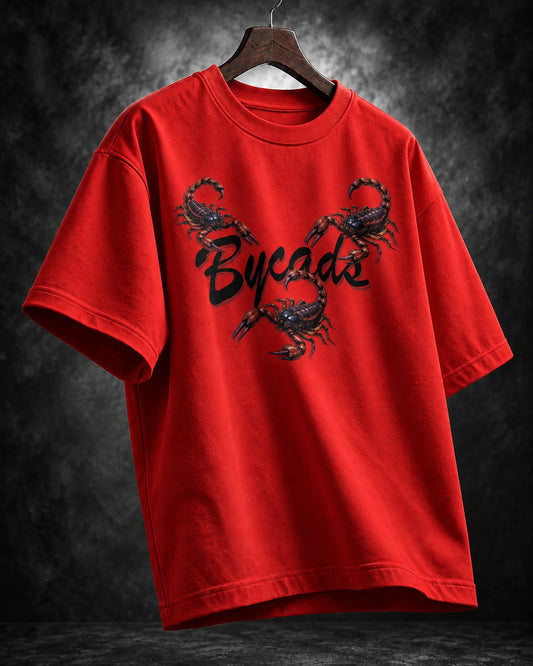 BYCADS Scorpion Graphic Oversized T-Shirt – 100% Cotton 240 GSM  Streetwear T-Shirt | Premium Oversized Fit