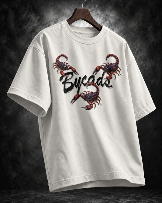 BYCADS Scorpion Graphic Oversized T-Shirt – 100% Cotton 240 GSM  Streetwear T-Shirt | Premium Oversized Fit