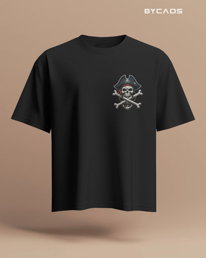 Crossbones Pirate Skull Oversized T-Shirt – Bycads Street Series Drop