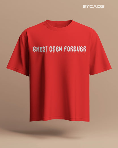 Pirate Skull Oversized T-Shirt for Men – Red Bandana & Swords Graphic by Bycads