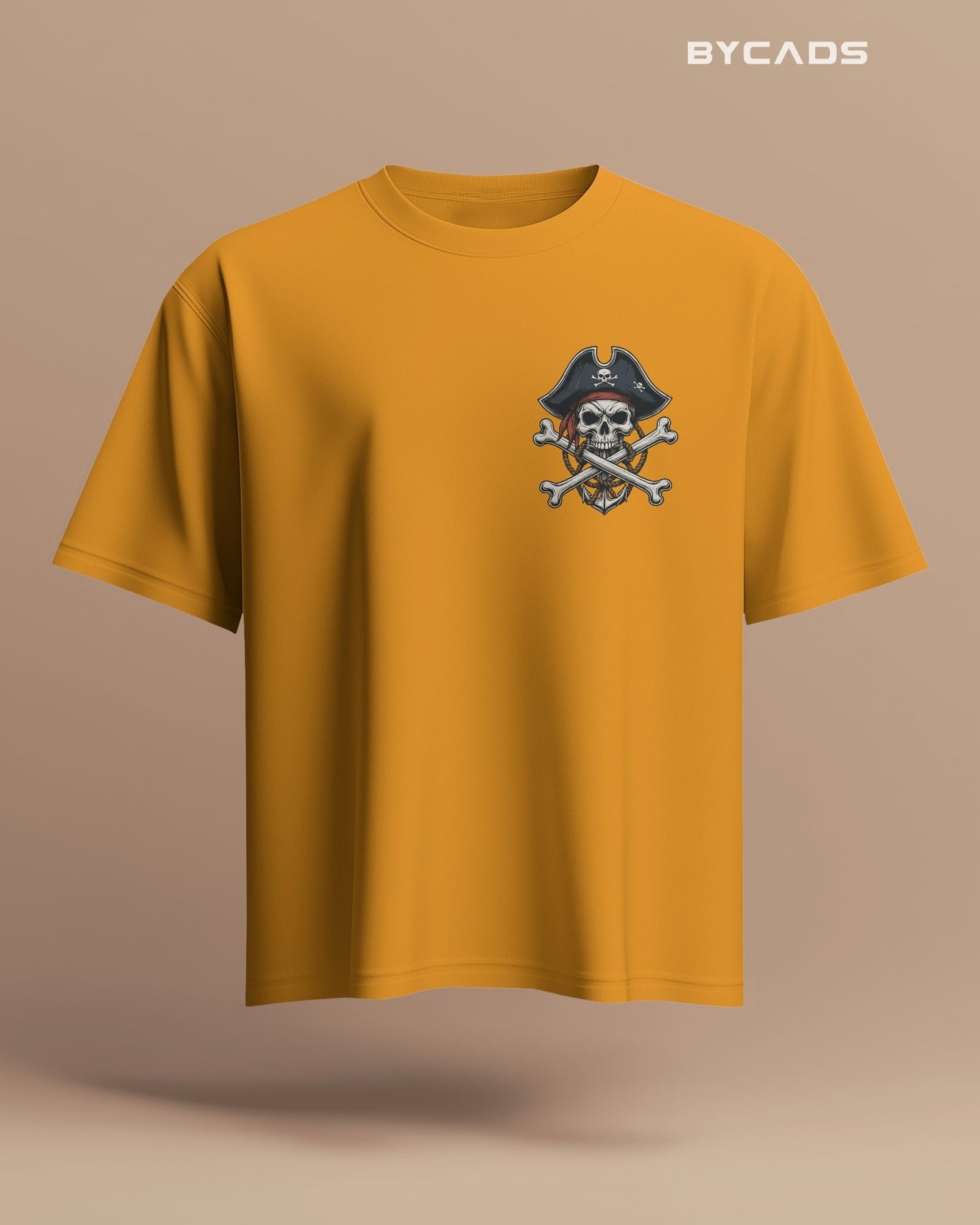 Crossbones Pirate Skull Oversized T-Shirt – Bycads Street Series Drop
