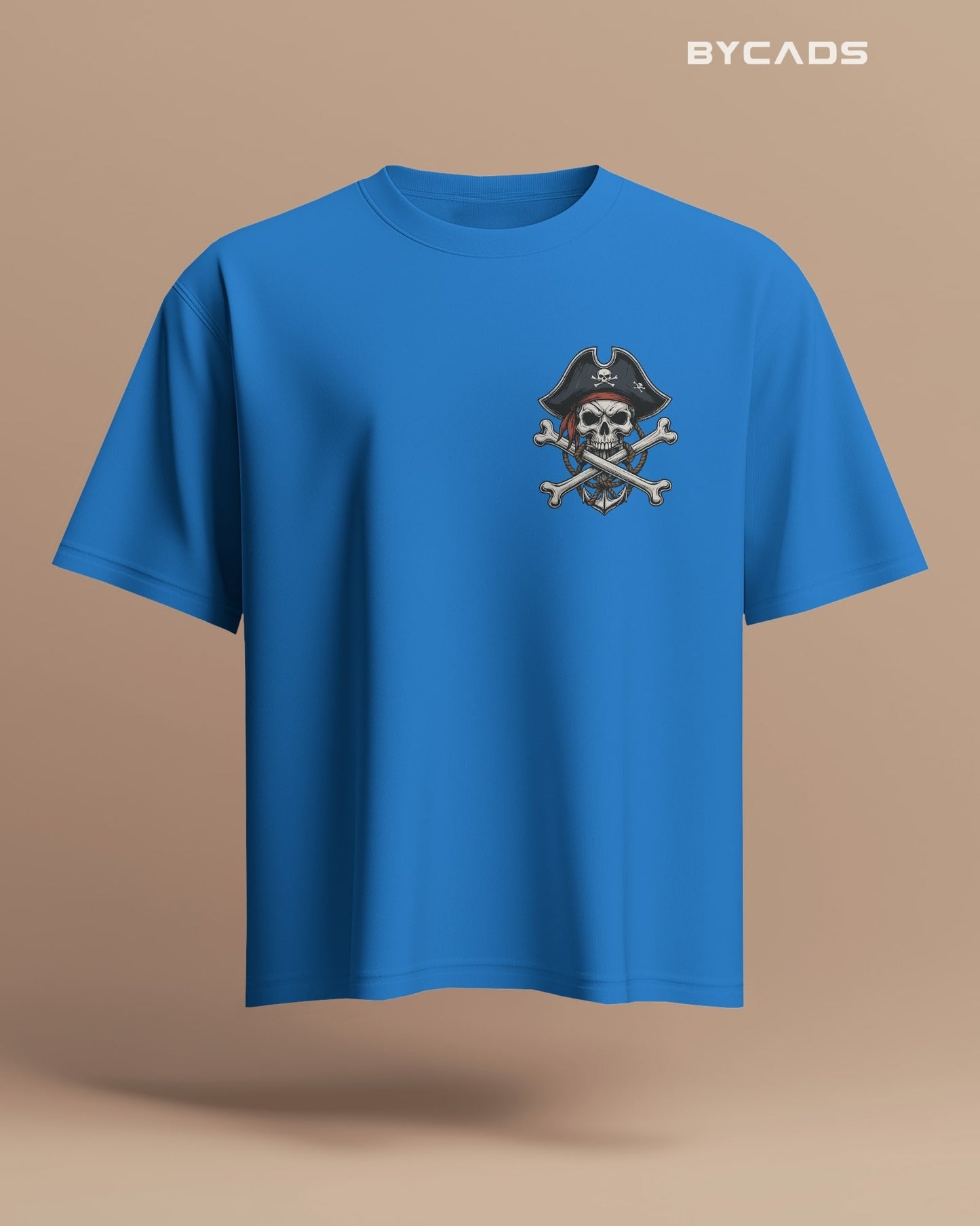 Crossbones Pirate Skull Oversized T-Shirt – Bycads Street Series Drop