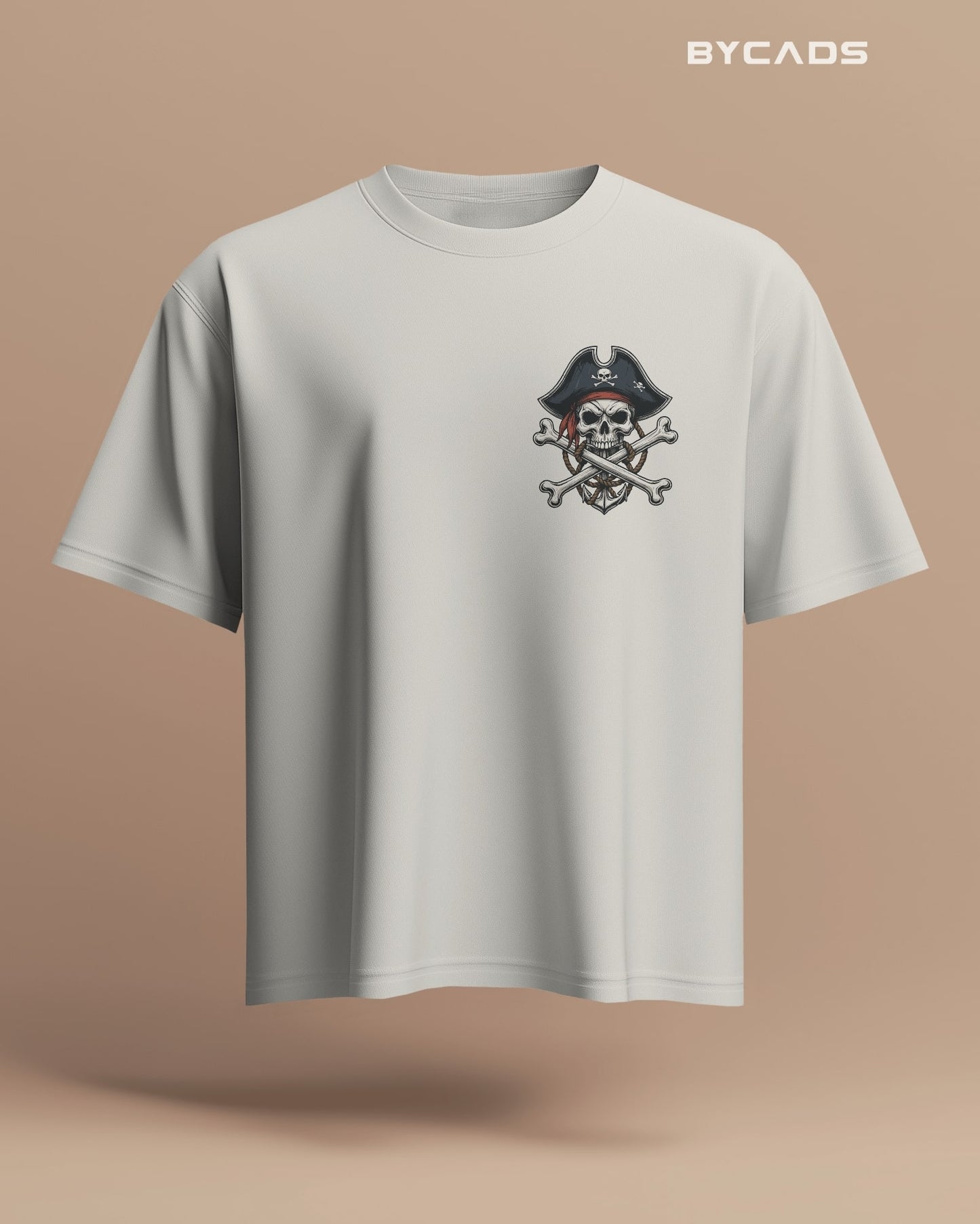 Crossbones Pirate Skull Oversized T-Shirt – Bycads Street Series Drop
