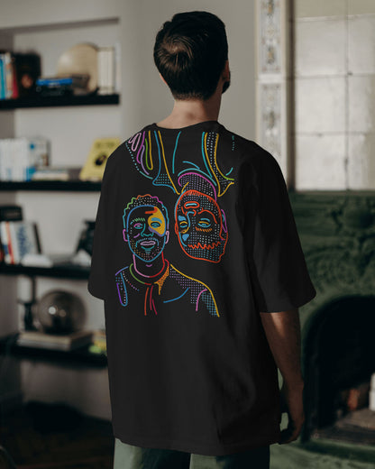 TWIN FACES Duality Graphic Tee – Unisex Streetwear T-Shirt