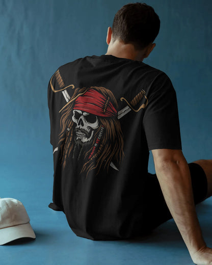 Skull Pirate Oversized Street T-Shirt for Men – Bycads Limited Edition