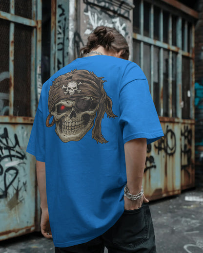 BYCADS Cyberskull Pirate Tee – Rogue Spirit, Red-Eyed Vengeance