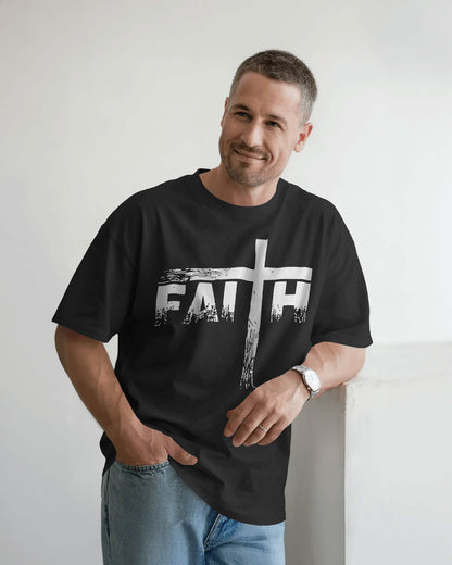 Bloodstroke Cross Oversized T-Shirt for Men