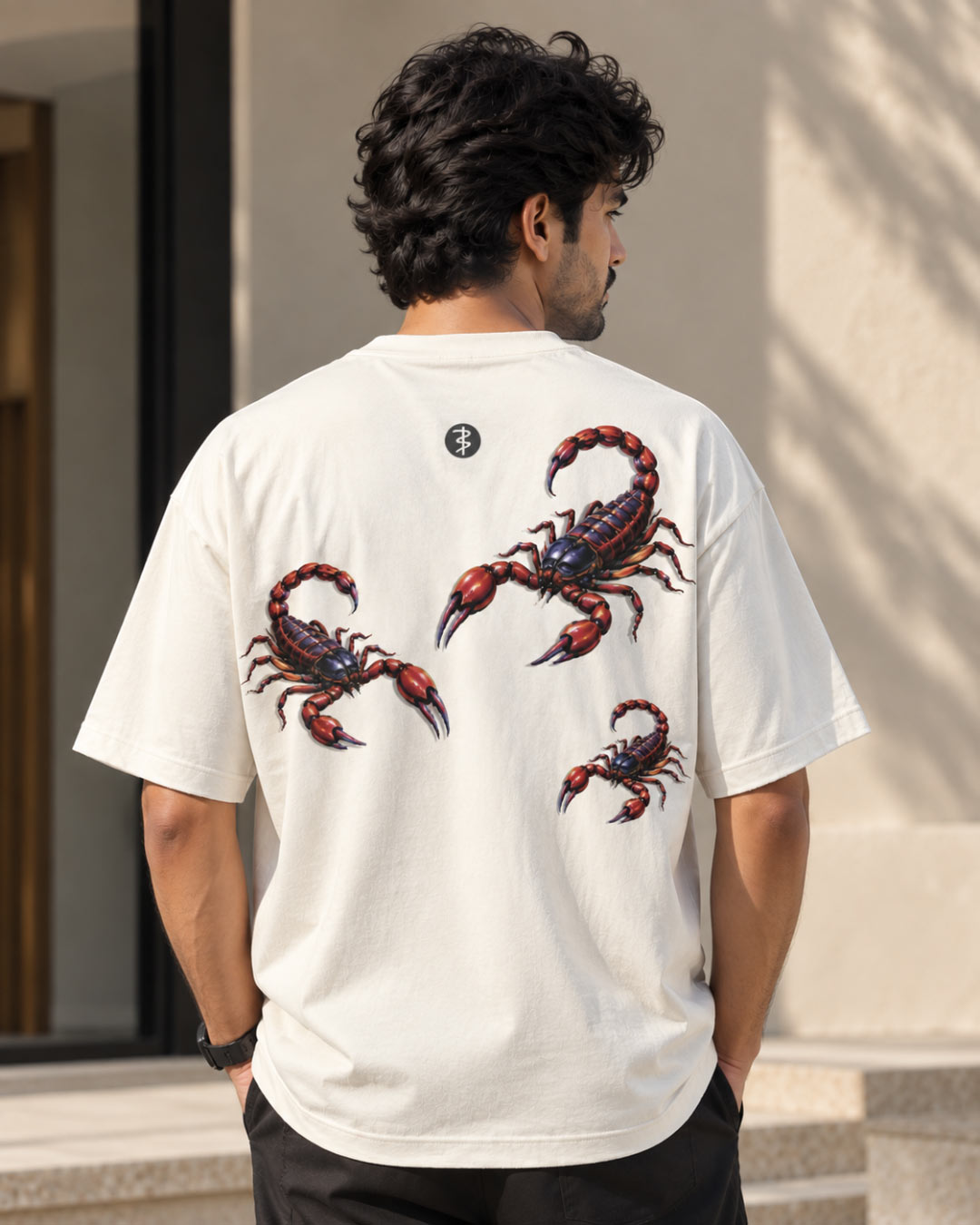 BYCADS Scorpion Graphic Oversized T-Shirt – 100% Cotton 240 GSM  Streetwear T-Shirt | Premium Oversized Fit