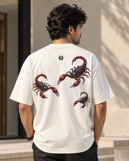 BYCADS Scorpion Graphic Oversized T-Shirt – 100% Cotton 240 GSM  Streetwear T-Shirt | Premium Oversized Fit