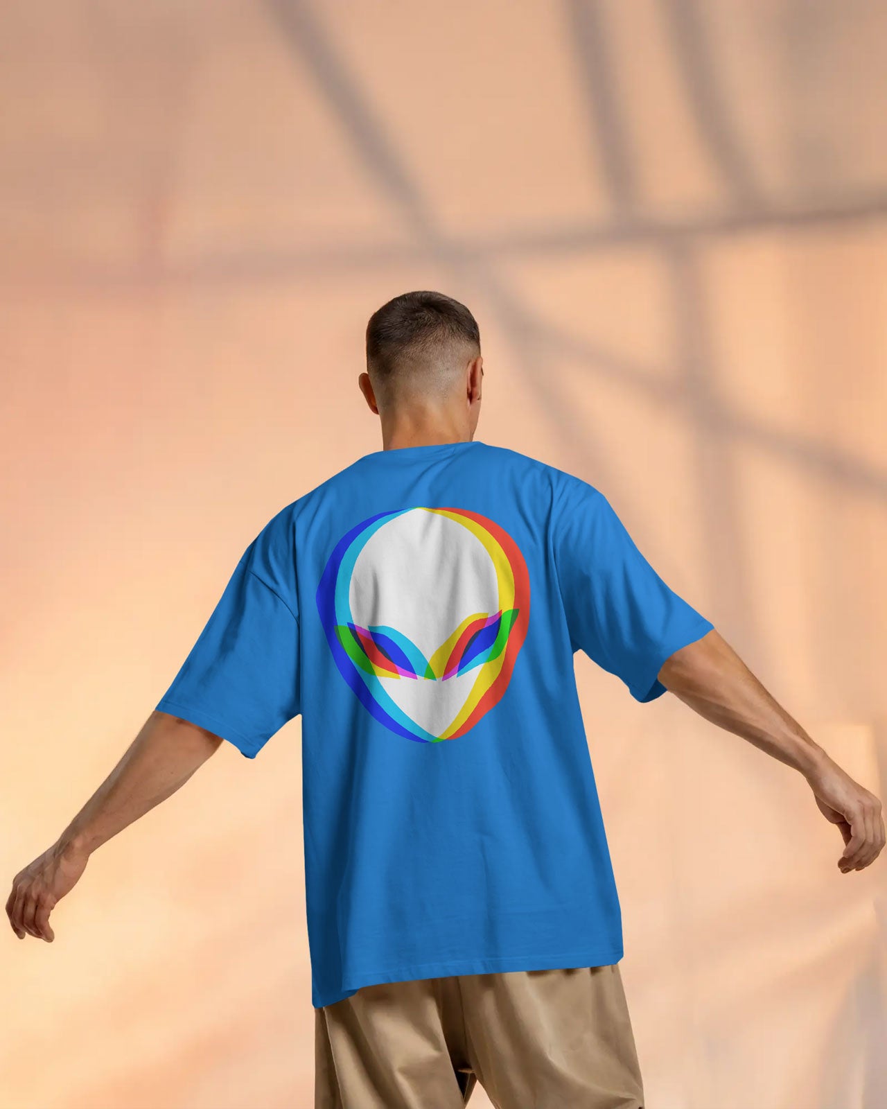 Alien Vibes Graphic Oversized T-Shirt for Men