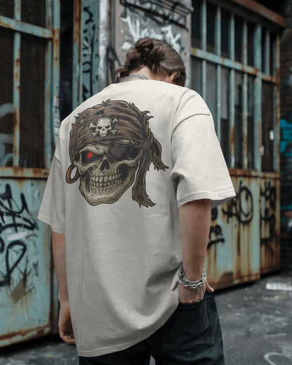 BYCADS Cyberskull Pirate Tee – Rogue Spirit, Red-Eyed Vengeance
