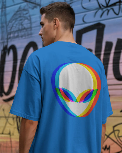 Alien Vibes Graphic Oversized T-Shirt for Men