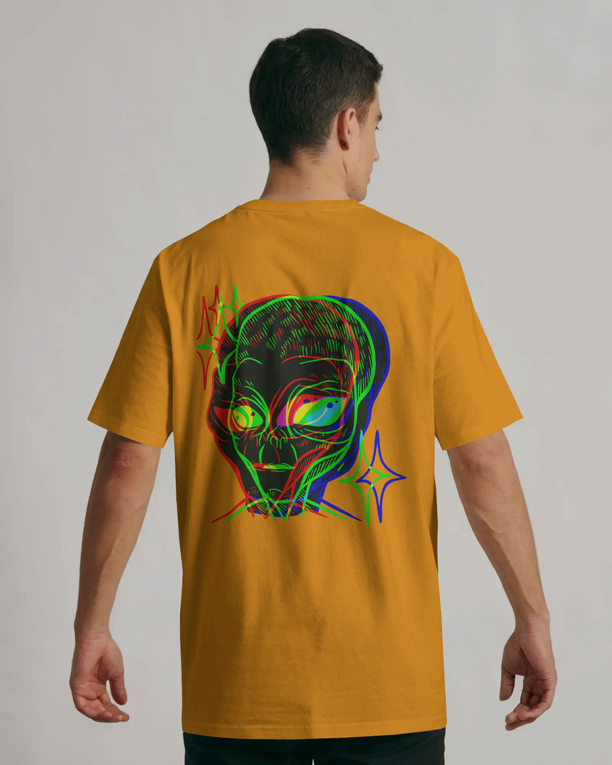Cosmic Frequency Oversized Alien Graphic Tee