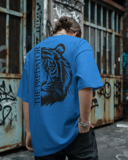 Predator Tiger Oversized T-Shirt for Men – Streetwear by Bycads