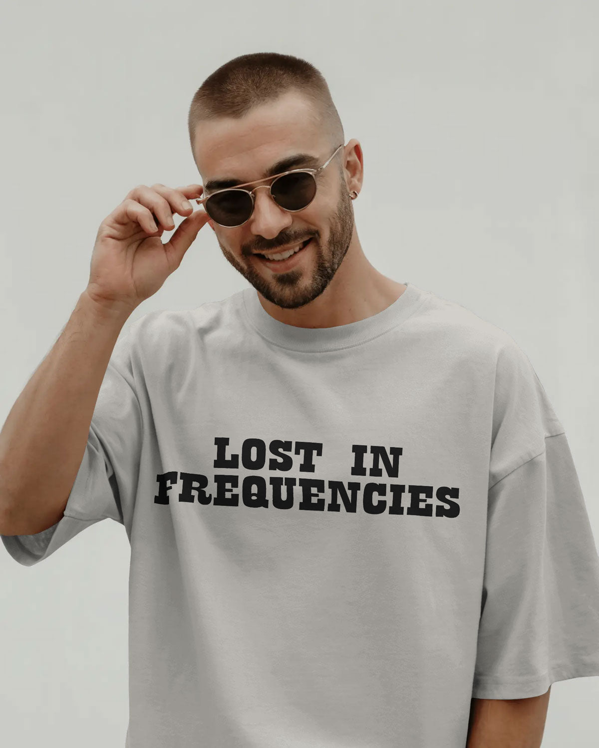 Cosmic Frequency Oversized Alien Graphic Tee