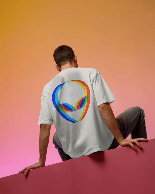 Alien Vibes Graphic Oversized T-Shirt for Men