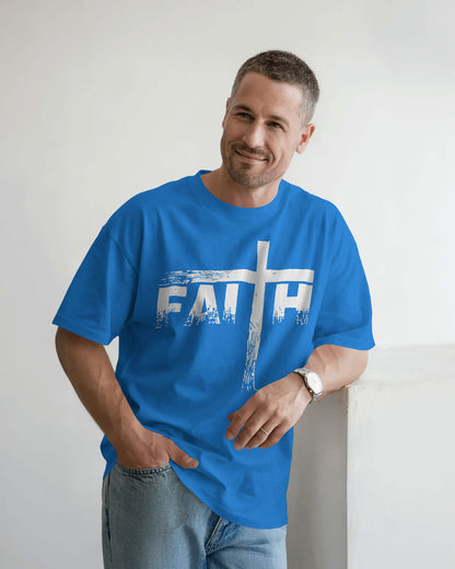 Bloodstroke Cross Oversized T-Shirt for Men