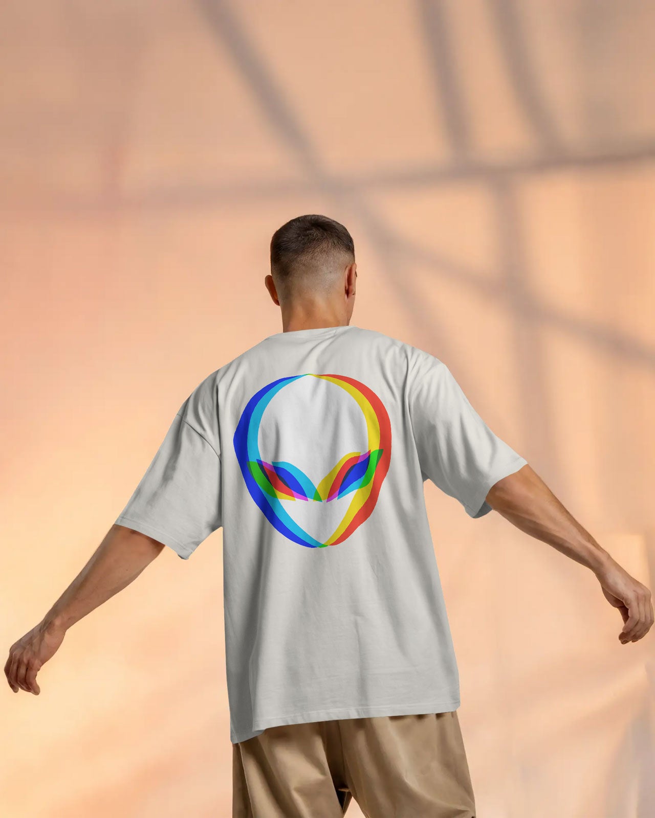 Alien Vibes Graphic Oversized T-Shirt for Men