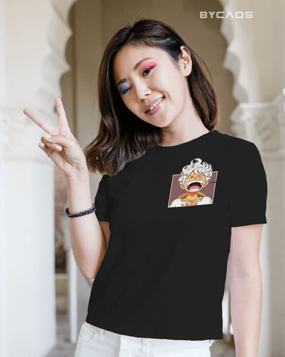 BYCADS "Gear 5 Joyboy" Luffy Anime Graphic Regular Fit T-Shirt