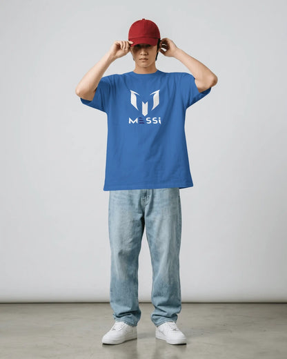 BYCADS Messi 10 Football Oversized Cotton Blend T-Shirt | Premium Sports Collection Graphic T-shirt