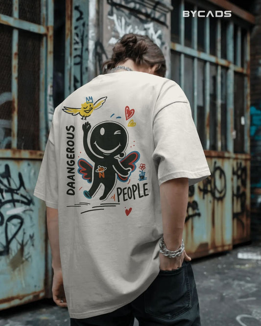 DAANGERØUS PEOPLE Oversized Streetwear Graphic Tee