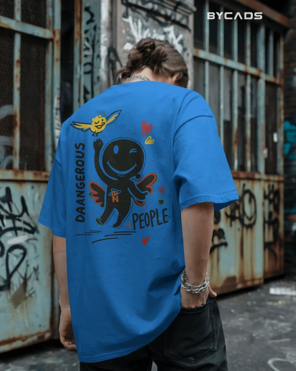 DAANGERØUS PEOPLE Oversized Streetwear Graphic Tee