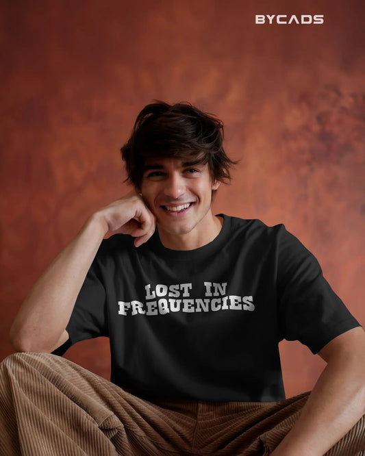 Cosmic Frequency Oversized Alien Unisex Graphic Tee