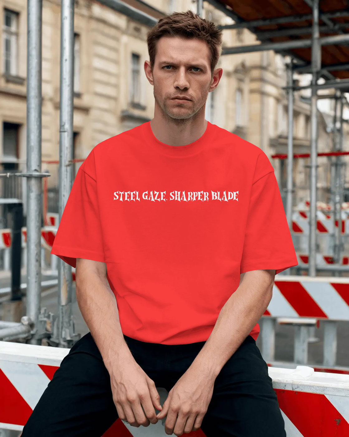 Bold Pirate Graphic Oversized T-Shirt for Men