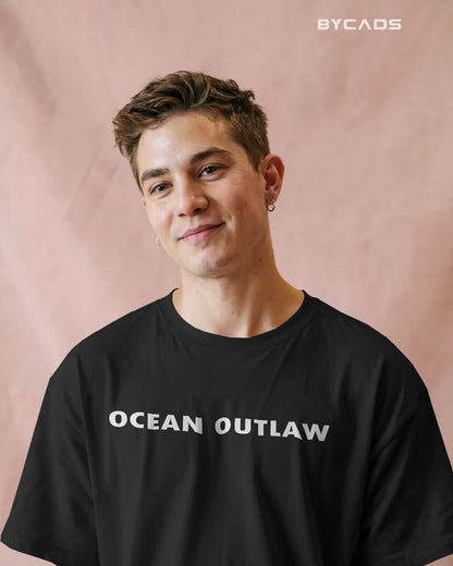 Rogue of the Seas Pirate Printed Oversized T-Shirt for Men