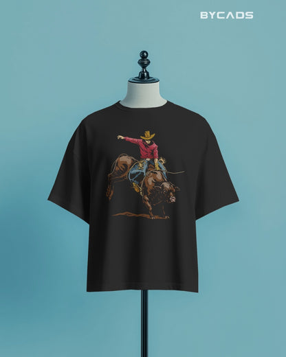 “Rough & Reckless” Cowboy Bull Ride T-shirt By Bycads