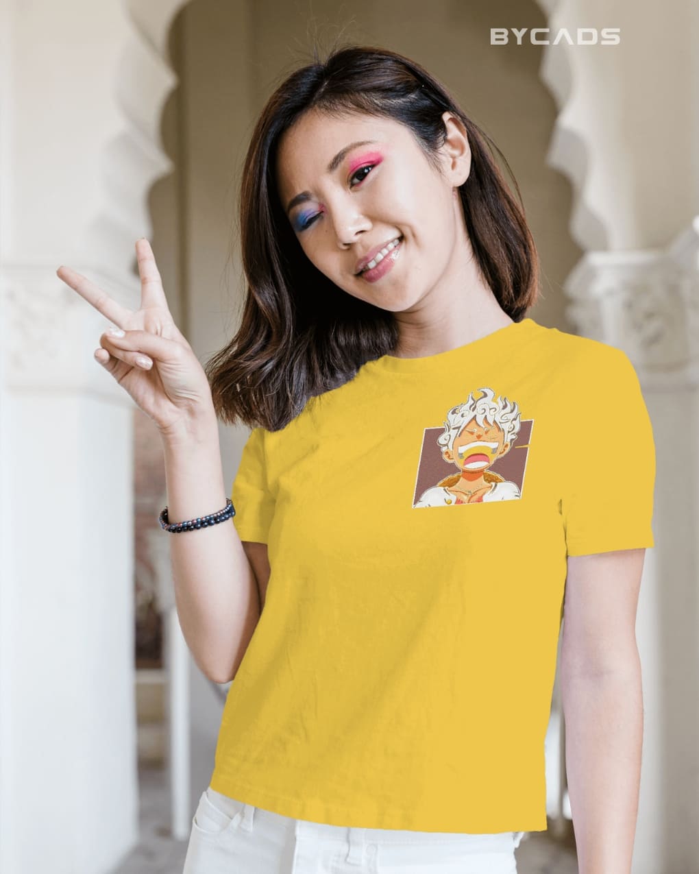 BYCADS "Gear 5 Joyboy" Luffy Anime Graphic Regular Fit T-Shirt