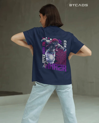 BYCADS "Upper Rank Three" Akaza Anime Graphic Regular Fit Cotton Blend T-Shirt