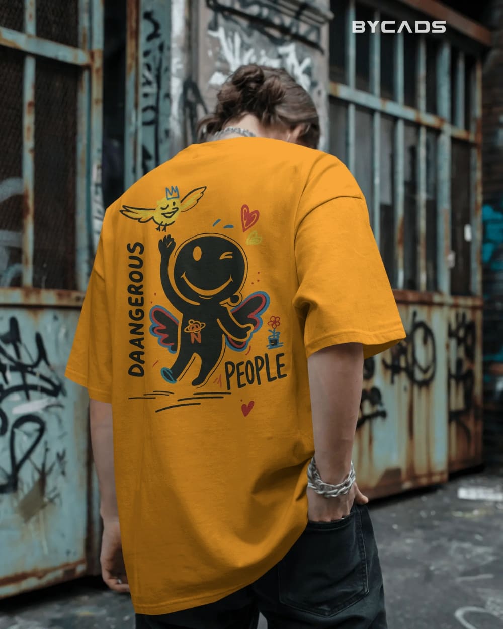 DAANGERØUS PEOPLE Oversized Streetwear Graphic Tee