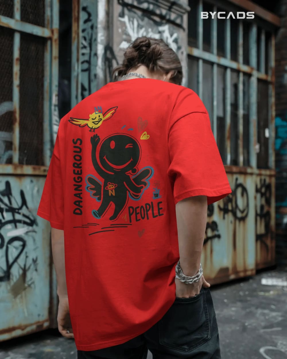 DAANGERØUS PEOPLE Oversized Streetwear Graphic Tee