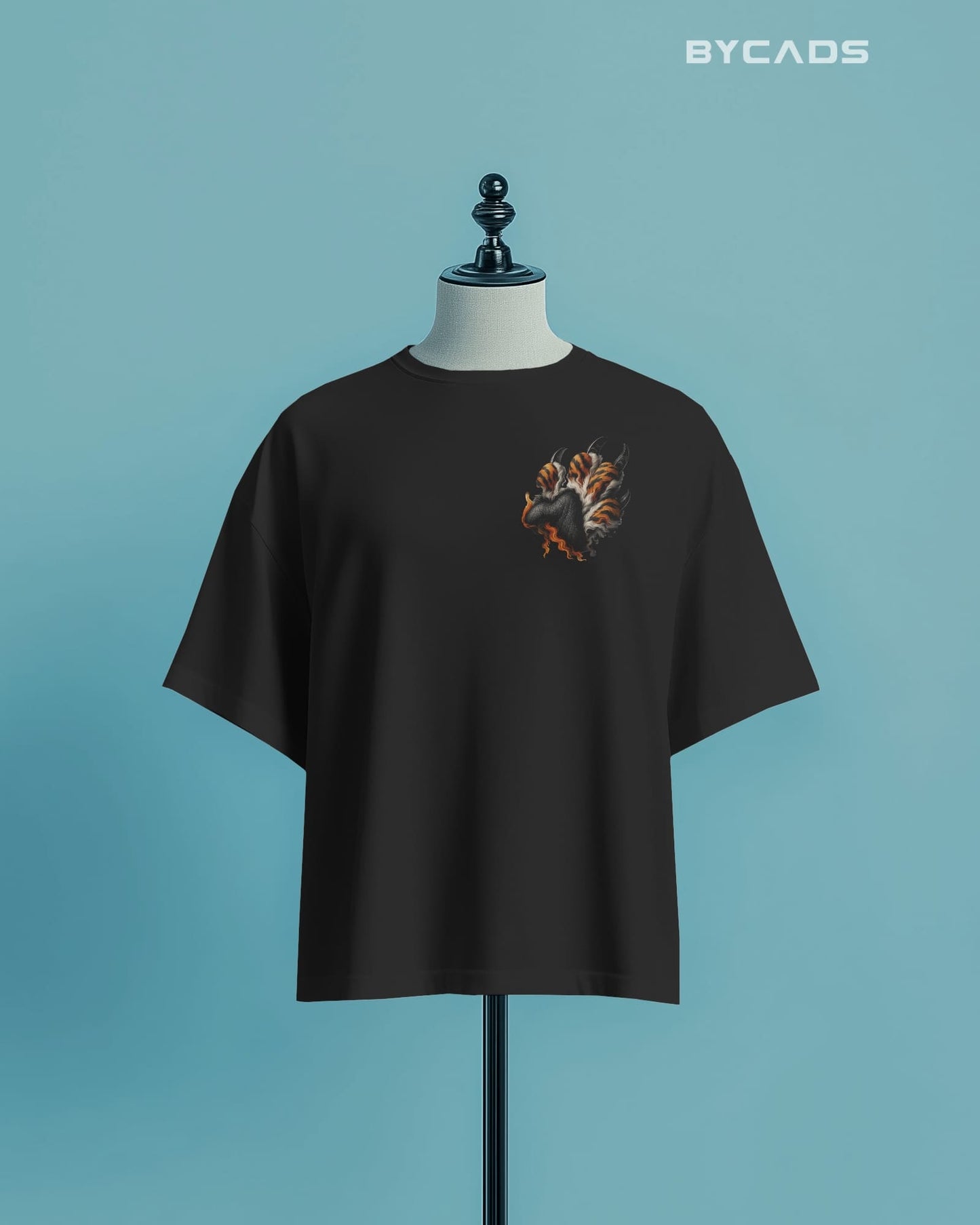 Roaring Tiger Oversized T-Shirt for Men – Fierce Streetwear by Bycads