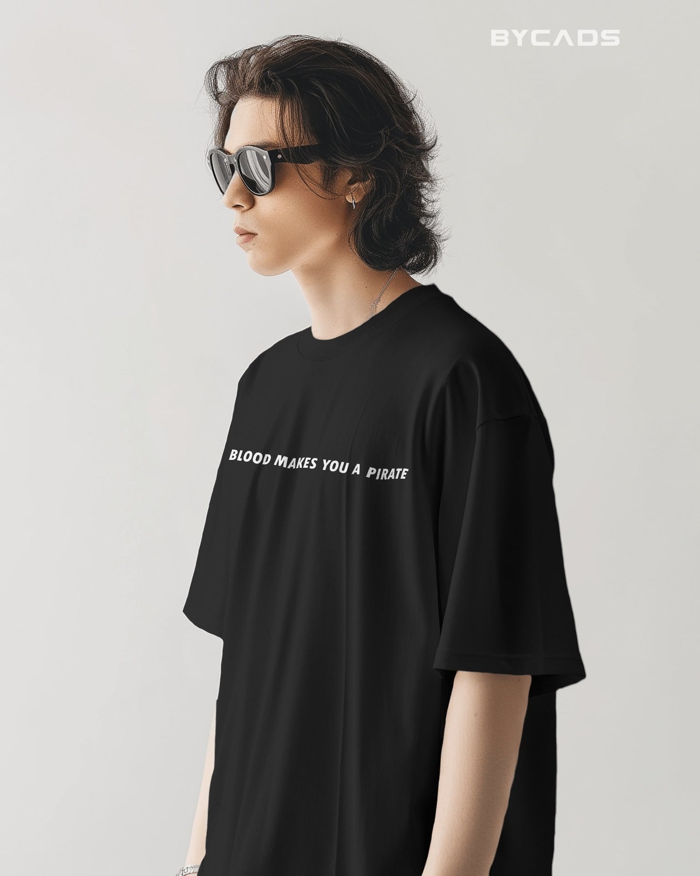 Legends Never Die Oversized Pirate T-Shirt – Bycads Street Legacy Drop