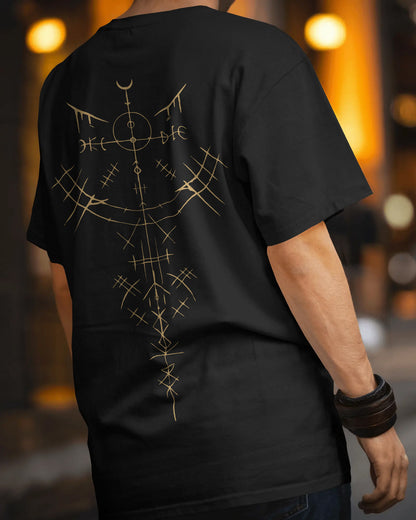 “Arcane Sigil” Mystic Geometry Oversize Tshirt by Bycads
